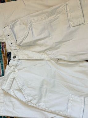 Hollister Cream Ultra High-Rise Dad Pants
